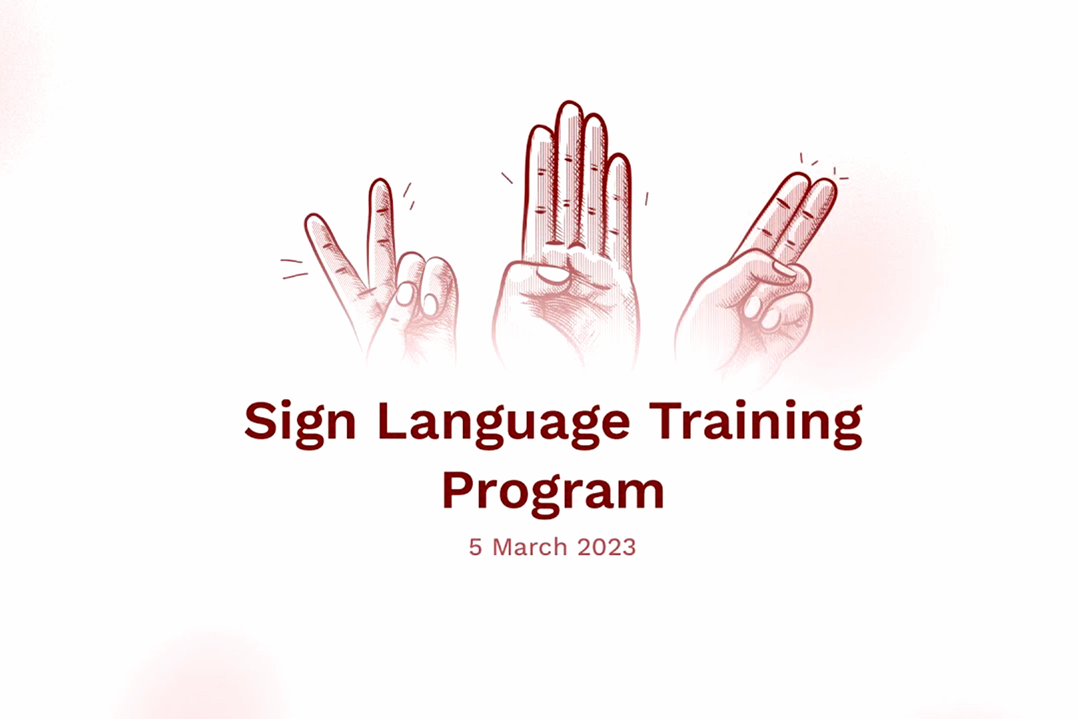 Sign Language Training